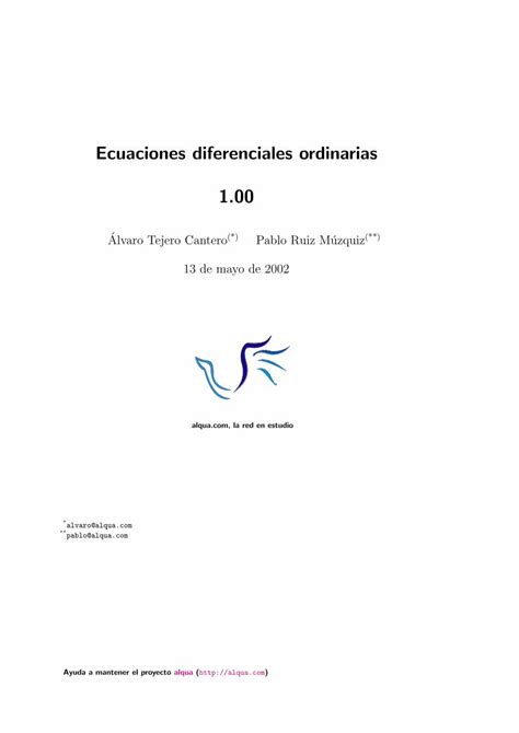 Pdf Ecuaciones Diferenciales Edo Dokumen Tips