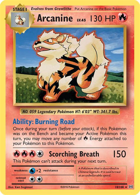 Arcanine Evolutions EVO 18 PkmnCards