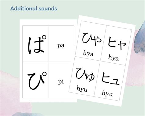 Japanese Hiragana Flashcards Basic Additional Complete Pack Etsy