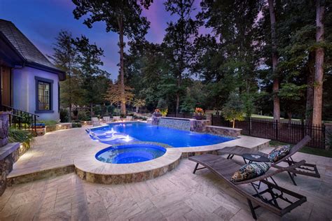 Just Off The Fairway In Waxhaw Nc Executive Swimming Pools Inc
