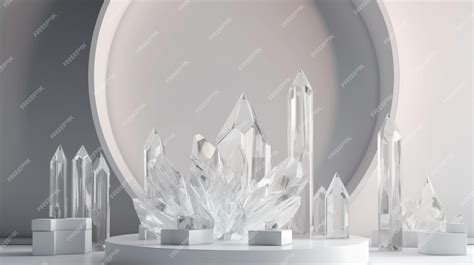 Premium AI Image | A large glass sculpture of a city surrounded by ...