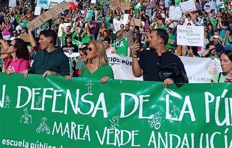 Manifestaciones En C Diz M Laga Y Sevilla De Marea Verde Contra El