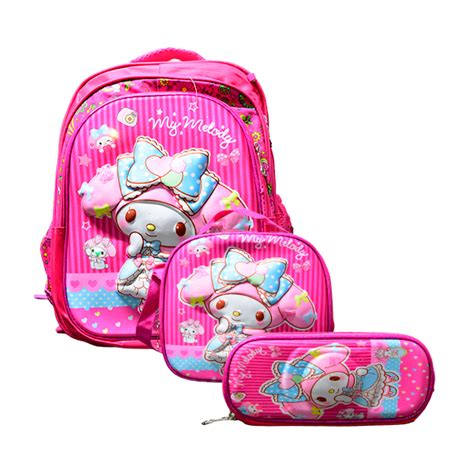 Mochila Luz Led Con Lapicera Lonchera D My Melody Buytiti