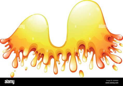 Yellow Splash On White Stock Vector Image Art Alamy