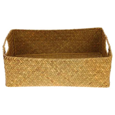 Panier De Rangement Paille Enfant Rotin Organisateur Bureau Eur