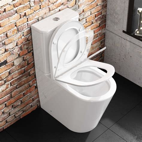 Boston Rimless Comfort Height Close Coupled Toilet With Premium Soft