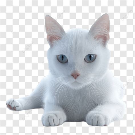 Adorable Gato Blanco Clipart PNG dibujos Adorable Gato Imágenes