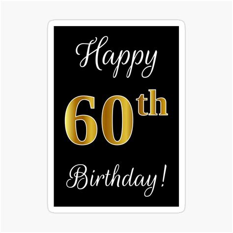 Mẫu thiết kế vui mừng đón sinh nhật 60 tuổi happy 60th birthday