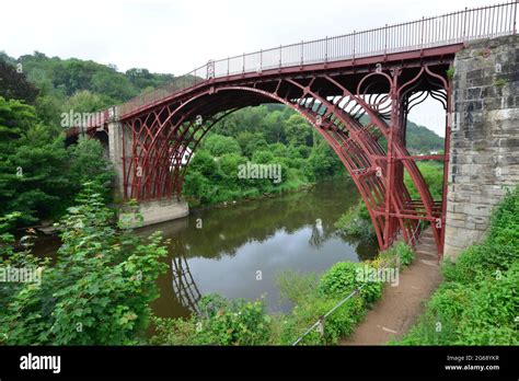 The Iron Bridge That Crosses The River Severn In Shropshire Is The