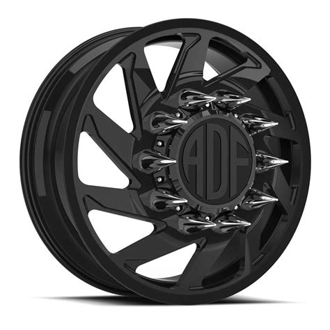 Adf Dually Contractor Wheels Rims 24x8 25 8x210 Gloss Black 144mm