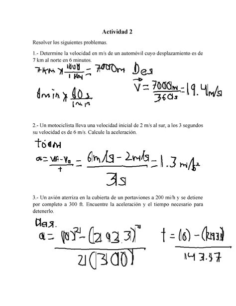 Actividad 2 Y Evidencia Actividad 2 Resolver Los Siguientes Problemas