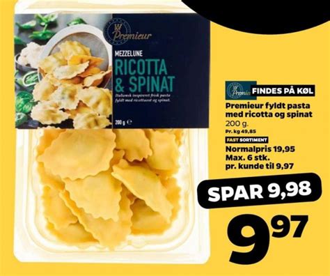 Ricotta Spinat Pasta Premieur Netto Februar 2024 Alle Tilbudsavis