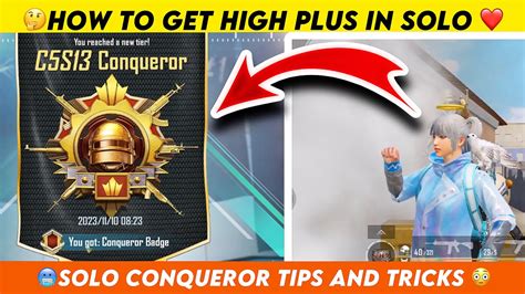 DAY 26 HOW TO GET HIGH PLUS IN SOLO BGMI SOLO CONQUEROR RANKPUSH