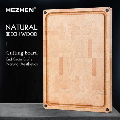 Hezhen Beech Wood Cutting Board Double Sided Using Splicing Chopping