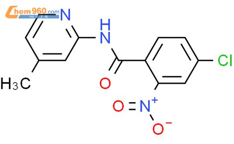 219930 33 3 4 chloro N 4 methylpyridin 2 yl 2 nitrobenzamideCAS号