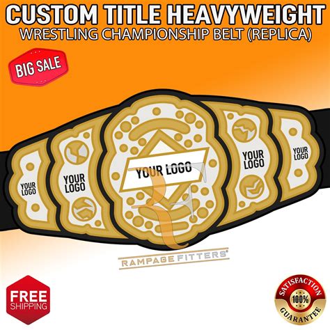 Custom AEW World Heavyweight Championship Belt Replica Etsy