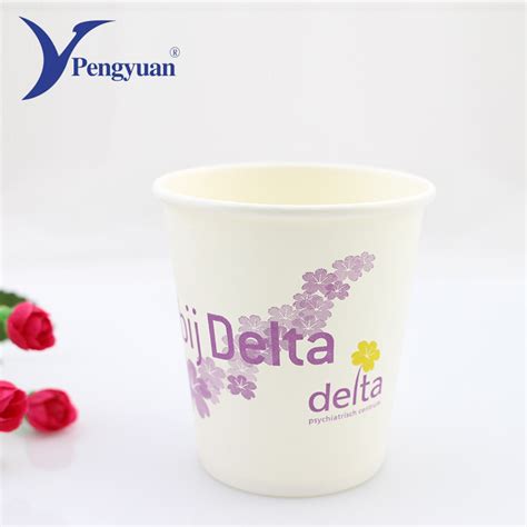 Single Wall Disposable Hot Cold Beverage Drinking To Go Paper Cup Single Wall Paper Cup And