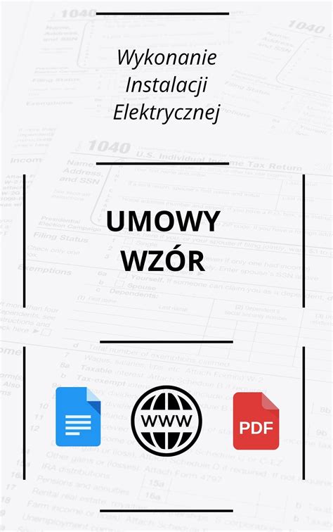 Umowy Na Wykonanie Instalacji Elektrycznej Wzór PDF WORD