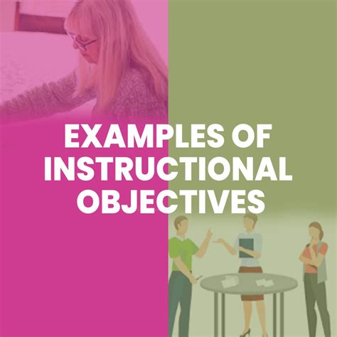 Examples Of Instructional Objectives