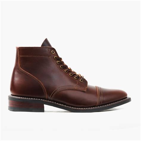 Mens Vanguard Lace Up Boot In Burnt Copper Thursday Boot Company