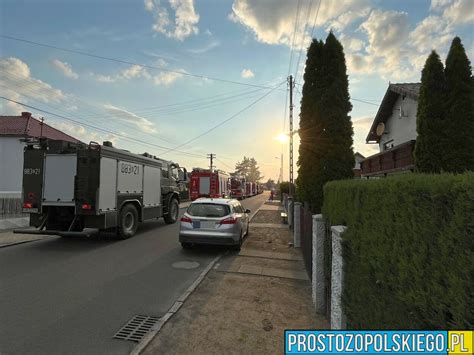 Lasowice pożar budynku jednorodzinnego