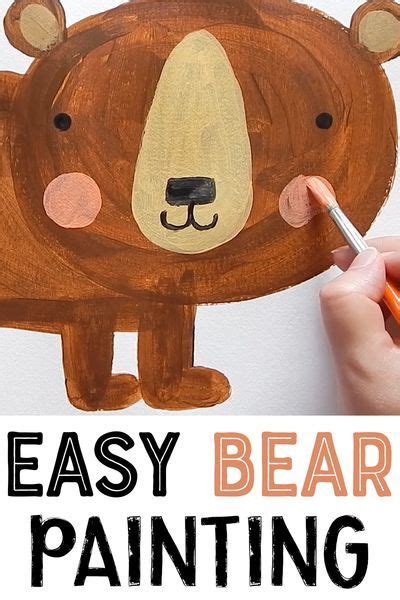 Easy Bear Painting | Bear paintings, Bear art, Art lessons