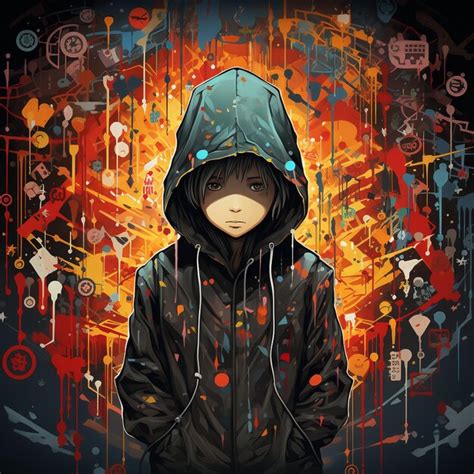Premium AI Image | illustration of ghotic pattern with graffiti and ...