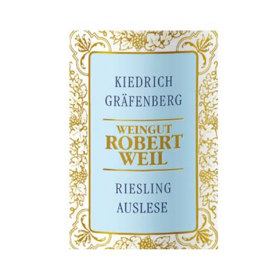 Robert Weil Kiedrich Gr Fenberg Riesling Auslese X Cl