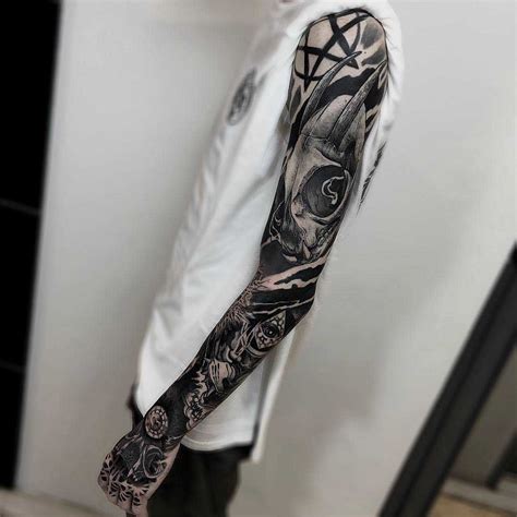 Dark Full Sleeve Tattoo - Best Tattoo Ideas Gallery