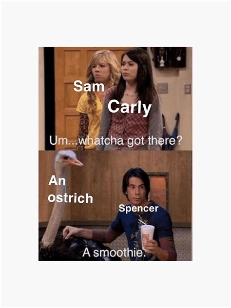 Icarly Smoothie Meme Sticker For Sale By Leahgrace7 Redbubble