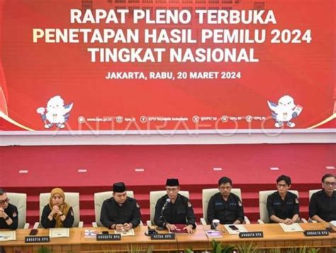 Kpu Tetapkan Prabowo Gibran Pemenang Pilpres 2024