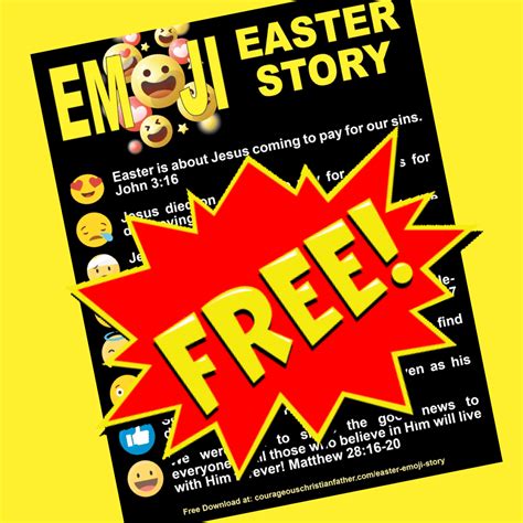 Emoji Easter Story - Free Easter Printable