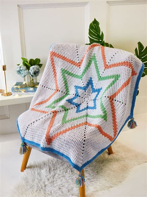 Copernicus A Fun And Cosy Crochet Star Blanket