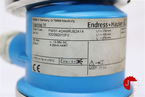 Endress Hauser Fmi Capacitance Level Measurement Liquicap Jordan