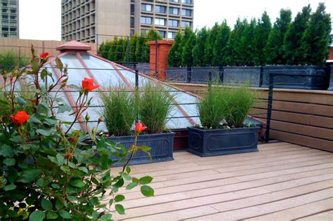 Nyc Roof Garden Terrace Deck Composite Fence Privacy Screen