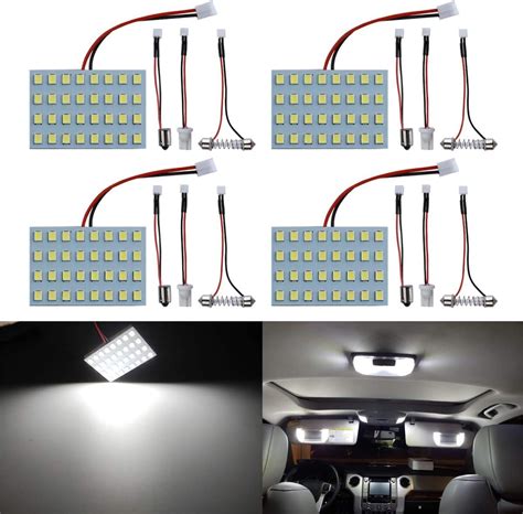 Livtee Accesorios De Luces Led Para Interiores De Coche Con 194 168 T10 De3175 Ba9s 6418