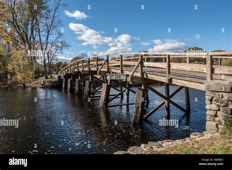 The Old North Bridge In Concord Massachusetts Stock Photo Alamy