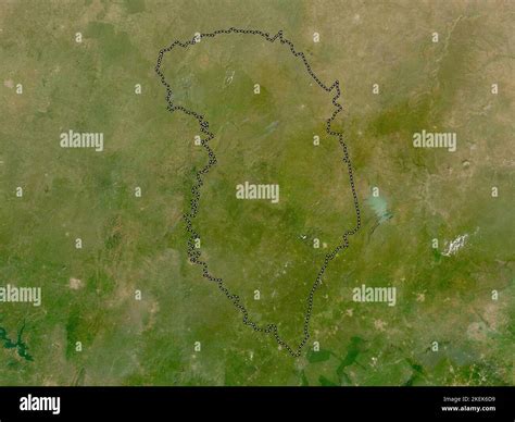 Zanzan District Of Cote D Ivoire Low Resolution Satellite Map Stock