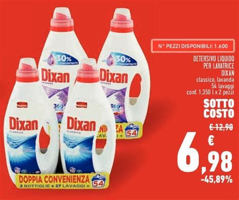 Dixan Detersivo Liquido Per Lavatrice Classico Lavanda 54 Lavaggi Conf