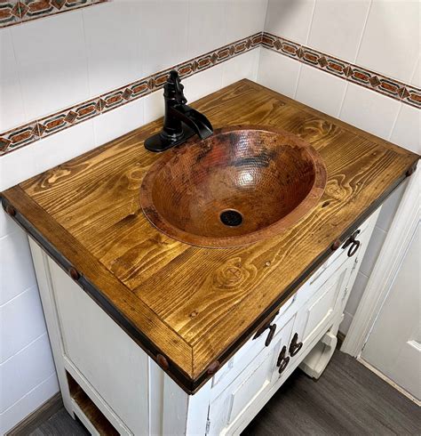 Oval Copper Bath Sink In Natural Patina Vanity Sinks