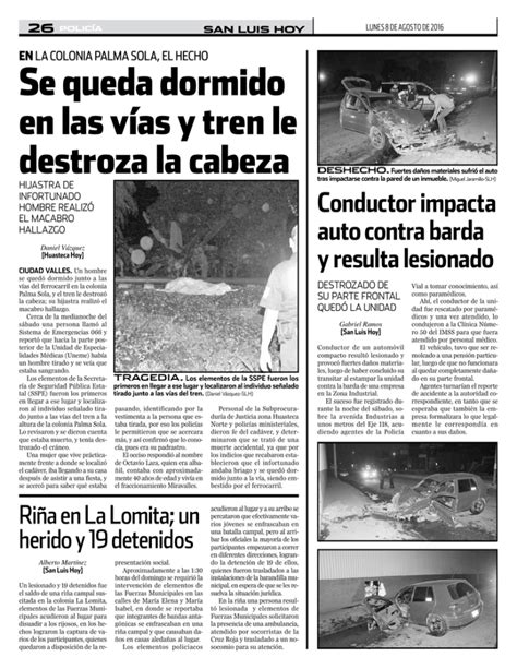 Se queda dormido en las vías y tren le destroza la