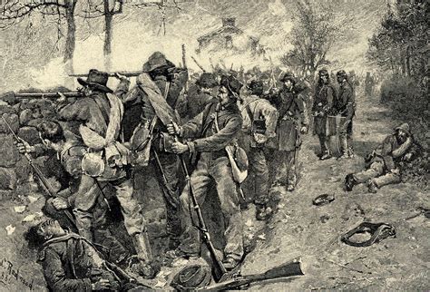 Cobb S And Kershaw S Troops Defending Marye S Heights At Fredericksburg