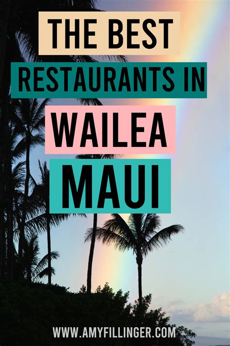 The best restaurants in Wailea Maui (best Wailea restaurants)