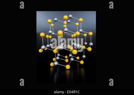 Zinc Crystal Structure Molecular Model Stock Photo Alamy