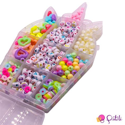 Kit Mi Anga Infantil Colorida Para Pulseira E Colar P S Comprar