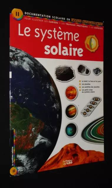 LE SYSTÈME SOLAIRE Documentation scolaire en images autocollantes EUR