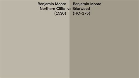 Benjamin Moore Northern Cliffs Vs Briarwood Side By Side Comparison