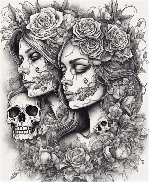 Premium Ai Image Day Of The Dead Art