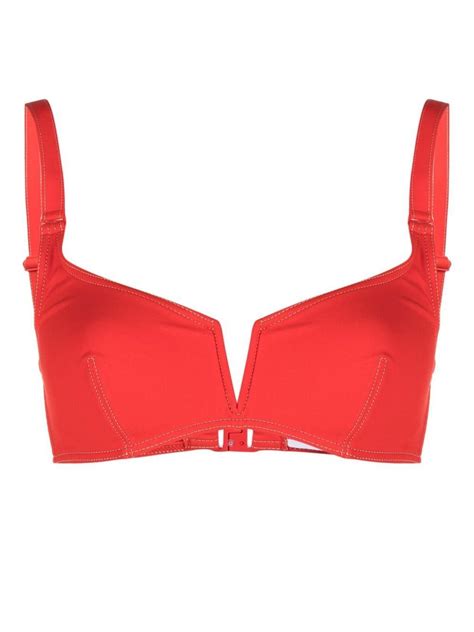 Buy La Perla Full Cup Bikini Top Red At 60 Off Editorialist