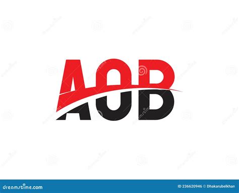 AOB Letter Initial Logo Design Vector Illustration Stock Vector - Illustration of creative, logo ...